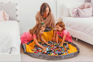 Toy Storage Basket and Play Mat