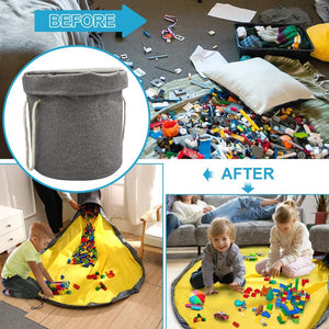 Toy Storage Basket and Play Mat