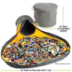 Toy Storage Basket and Play Mat